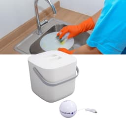 Mini Vaatwasser - Draagbare Reiniger - Efficiënt Schoonmaken - Hoge Druk Vortex - 1 Kilogram Capaciteit - Wit — thumbnail 5
