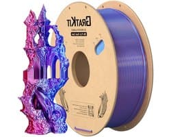 Dual Color PLA Filament - Zijde Filament 3D - 3D-prints maken - Zijde glans effect - 175 mm 1 kg