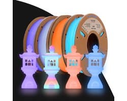 PLA Filament Glow - 3D Printer Filament - 3D Printen - Hoge Nauwkeurigheid - 250g Spool - Meerdere Kleuren