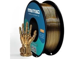 PETG Filament - 3D Print Materiaal - 3D Prints Maken - Metalen Zijde Effect - 1.75 mm 1 kg - Goud