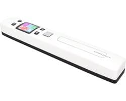 Draagbare Documentscanner - Wifi Scanner Foto - Documenten Digitaliseren - OCR Software Ingebouwd - Tot 4A Papierformaat - Wit
