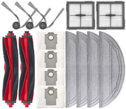 15 stuks - Stofzuiger accessoireset - geschikt voor Roborock Q10 VF+/PF Robotstofzuiger - 2 Hoofdborstel - 4 vacuümzak - 4 Dweildoek - 3 Zijborstels - 2 Filter — thumbnail 1