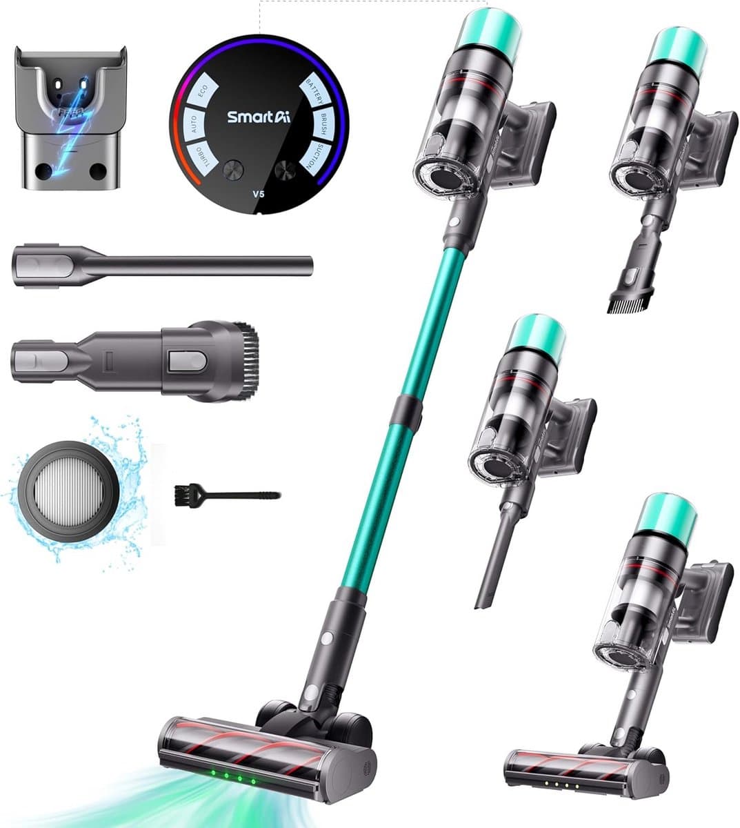 SteelStofzuiger Draadloos - Vacuum Cleaner - Kruimelzuiger - stofreservoir — afbeelding 1
