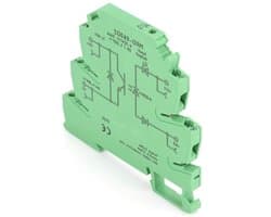 Relay Module voor DC Ingang en Uitgang, Ultra-Dunne 6.2 mm, 4-32 V Ingang, 1-60 V Uitgang, TS-35 Railmontage met Indicatie Lampje en Statusindicator