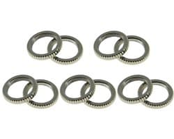 Set van 10 Fijn Geribbelde LP Gitaar Toggle Switch Moeren voor Switchcraft Schakelaars - Versterk je Geluid met Duurzame Kwaliteit en Perfecte Pasvorm