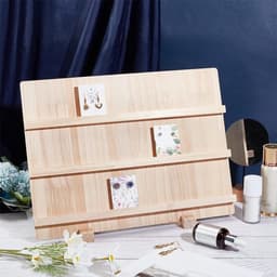 Houten Oorbellen Display Stand met 3 Lagen, Sieradenhouder voor Oorbellen, Kaartenhouder voor Thuis en Winkels, 40x14.3x30cm — thumbnail 5