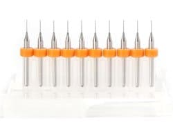 10 Stuks PCB Printplaat Micro Boor Set met K Tip Spiral Fluit, 0.4mm Harde Staal Drills voor Precisiewerk