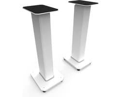 Luidsprekerstandaarden - Speaker Stands - Audio Verbeteren - Vulbare Zuilen - 26 Inch - Wit