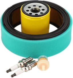 Dailygoods- Luchtfilter Revisieset - Geschikt voor KOHLER CV18S/CV23S/CV20S/CH22/CH23 - Inclusief Brandstoffilter/Bougie/Oliefilter - Stabiele Prestaties - Materiaal: IJzer/Rubber - Grasmaaieronderdelen — thumbnail 1