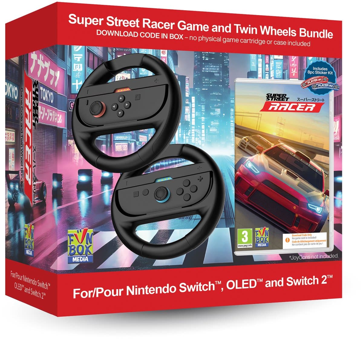 Funbox Media Super Street: Racer Bundle Nintendo Switch 2 — afbeelding 1