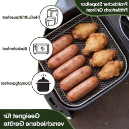 Vierkante Accessoires voor Airfryer - Bakplaten, Grillroosters en Kookmanden voor Gezond Koken — thumbnail 3