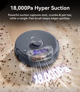 Narwal Freo Z10 Ultra Robot Vacuum & Mop: 18000Pa Suction, AI Dual Cameras, 75°C Hot Water Mop, Self-Emptying & Drying — thumbnail 3