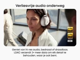 soundcore Space 2 by Anker, Active Noise Cancelling Koptelefoon, Comfortabele Pasvorm, 50H Speeltijd, LDAC Hi-Res Draadloze Audio, Dual Connection, Helderre Gesprekken, Bluetooth 6.1, Nap Mode, Draagdetectie — thumbnail 6