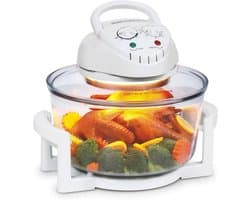 Halogeen Airfryer - Heteluchtoven - Gezond Koken - Olievrije Bereiding - 12L Capaciteit - Wit