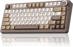 AULA F75 - Draadloze Gaming Toetsenbord - Mechanisch - Gasket - Hot Swap - QWERTY Toetsenborden - Tri mode - 80 Keys - Mokkabruin — thumbnail 1
