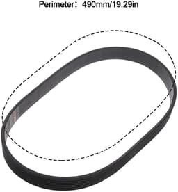 Dailygoods- Distributieriem 490mm - Aandrijfriem - Rubber - Sluitlus - 16mm Breedte - Compatibel met QUALCAST Maaiers — thumbnail 5