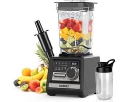 Krachtige Standmixer - Keukenmachine Blender - Smoothies Maken - 9 Snelheidsstanden - 2 Liter Kan - Zwart