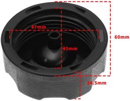 Dailygoods- Brandstoftankdop 2 Stuks - Compatibel met Sheppach MS 139-42/MS 161-46 - Vervangt OEM 5911240031 - Buitendiameter 60 mm - Hoogte 24,5 mm - Duurzaam kunststof - Brandstofdop — thumbnail 5