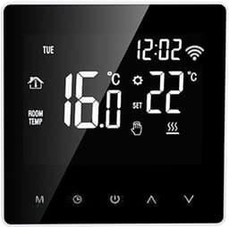 Slimme Wifi Thermostaat voor Elektrische en Watergestookte Vloerverwarming - LCD Touchscreen — thumbnail 1