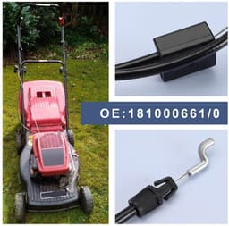 Dailygoods- Motorremkabel 1295mm - Compatibel met Mountfield 45HP/45PD - Kabelmouw 1092mm - Metaal - Zwart - Vervangingskabel voor grasmaaier - Grasmaaierkabel — thumbnail 3