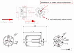 Elektrische Kanaalventilator - RC Jet Motor - Model Vliegtuig Aandrijving - 12 Bladen Ontwerp - 70 mm - Metaal — thumbnail 2