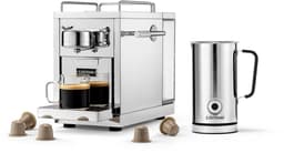 Sjöstrand Espresso Capsule Machine The Original 2.0 Steel + Melkopschuimer - Zilver- Set — thumbnail 1