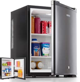 AREBOS 40L Mini koelkast stil compact minibar met slot LED zwart kantoor home — thumbnail 1