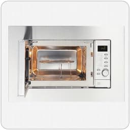 Magnetron met Grill - Oven Apparaat - Snel Eten - Roestvrij Staal - 59cm Breed - Zilverkleurig — thumbnail 3