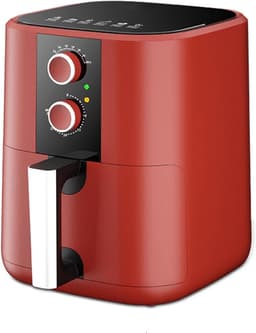 Digitale Airfryer - Heteluchtfriteuse - Gezond Koken - Olievrije Bereiding - 5 Liter Capaciteit - Rood — thumbnail 1