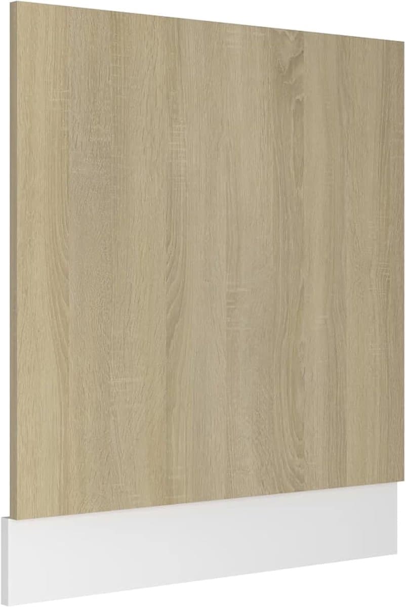 Vaatwasser frontpaneel - Keuken frontje - Keuken integratie - Duurzaam spaanplaat - 595x3x67 cm - Sonoma-eiken — afbeelding 1