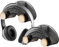 Hoofdtelefoonhouders voor muurbevestiging - 2 stuks headsetstandaard, hoofdtelefoonhanger en opberghouder voor accessoires en paraplu's
