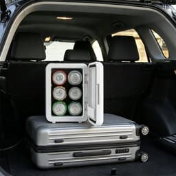 Mini Koelkast - Cosmetische Koelkast - Skincare Fridge - 4L - 12V/220V Koel & Warm - LED 7-kleuren & Spiegeltouchscreen - Stil 25dB - Voor Thuis, Auto & Huidverzorging — thumbnail 5