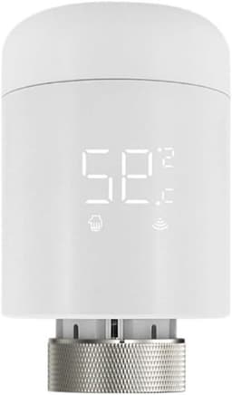 Slimme Radiatorthermostaat - Verwarming Regelaar - Energie Besparen - Zigbee Connectiviteit - M30 x 15 mm - Wit — thumbnail 1