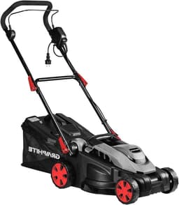 Elektrische grasmaaier - Grasmaaier - Gazon onderhoud - Krachtige 1500W motor - 36 cm maaibreedte - Grijs — thumbnail 1
