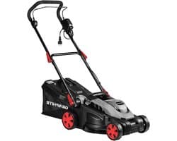 Elektrische grasmaaier - Grasmaaier - Gazon onderhoud - Krachtige 1500W motor - 36 cm maaibreedte - Grijs