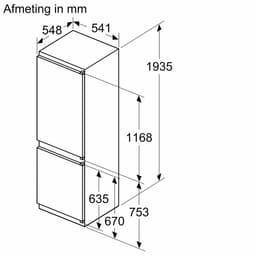 Bosch KIS77AFE0 -1 Serie 6 Inbouw Koel-vriescombinatie+ 3 Jaar Gratis Extra Garantie — thumbnail 7