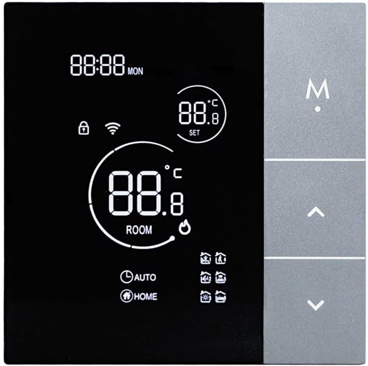 Slimme Thermostaat - Vloerverwarming Controle - Energie Besparen - App Bediening - 10x10x7 cm - Wit — afbeelding 1