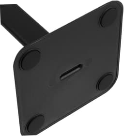 Hoofdtelefoonhouder van aluminiumlegering - Gaming hoofdtelefoonstandaard - Afneembare hoofdtelefoonhouder - Hoofdtelefoonstandaard - Opbergruimte - Gemakkelijk toegankelijk - Geschikt voor thuis, gamecentra, enz. - Zwart — thumbnail 4