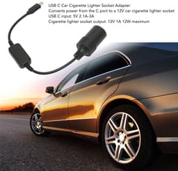Allecto - USB C naar 12V Sigarettenaansteker Adapter - Compacte Converter voor Auto - 0.3M - Ideaal voor Dash Camera en GPS - Eenvoudige Plug and P... — thumbnail 5