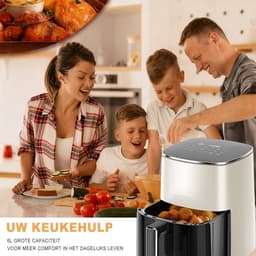 Airfryer 6L Grote Capaciteit – Hetelucht Friteuse Zonder Olie – Multifunctionele Air Fryer – Digitaal Temperatuur en Timer – Keuken Airfryer — thumbnail 6