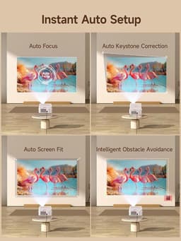 Mini Beamer 1080p met WiFi 6 en Autofocus — thumbnail 2