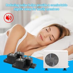 Trillingsdempers voor Airconditioning - 4 Stuks Rubber, Antislip, Ruisonderdrukking — thumbnail 5