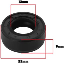 Byshayne- Olieafdichting 4 Stuks - Nitrilrubber - 12x22x9 mm - Geschikt voor Grasmaaier/Auto/Motorfiets/Truck - Zwart - Eenvoudig te Installeren - Keerring — thumbnail 4