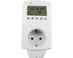 Slimme Thermostaat Plug - Verwarming Socket - Energie Besparen - WiFi App Bediening - 16A 250V - Wit
