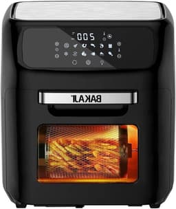 Heteluchtfriteuse - Airfryer Oven - Gezond Koken - 12 Programma's - 12 Liter - Zwart — thumbnail 1