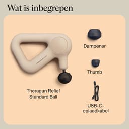 Therabody Theragun Relief – Massage Gun – 3 Opzetstukken – Professioneel Massage Apparaat - Lichtgewicht Massage Pistool — thumbnail 2