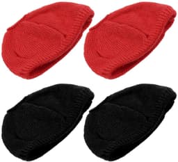 Allecto - Paar Wasbare Hoofdtelefoon Covers - Zwart & Rood - Comfortabele Earpads Bescherming — thumbnail 1