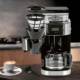 SNJY® Koffiemachine met Bonen - Volautomatische Koffiemachine - Espressomachine - Koffiezetapparaat Bonen - 900 W - Zwart — thumbnail 2