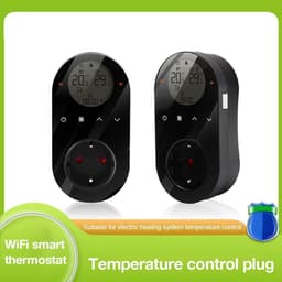Slimme Thermostaat Stekker - Digitale Energiestekker - Temperatuur Regelen - Afstandsbediening Via WiFi - 16A - Zwart — thumbnail 5