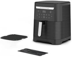 Heetluftfriteuse Grill - Airfryer XXL - Gezond Koken - Dubbele Kookzone - 6.5 Liter - Zwart